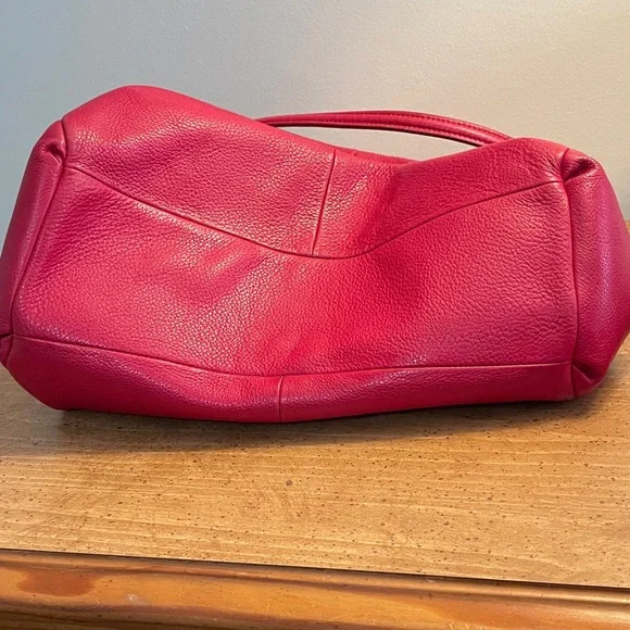 Coach Vibrant Red Leather Hobo Bag - Picture 6 of 6